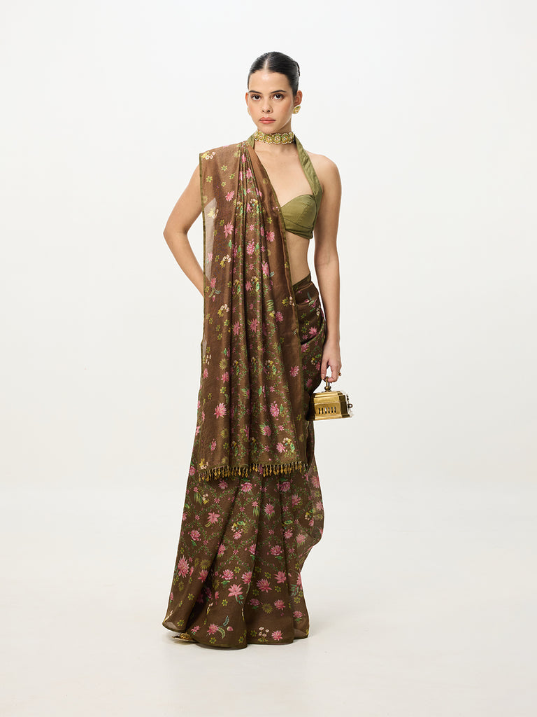 Multi-colour Digital Print Saree