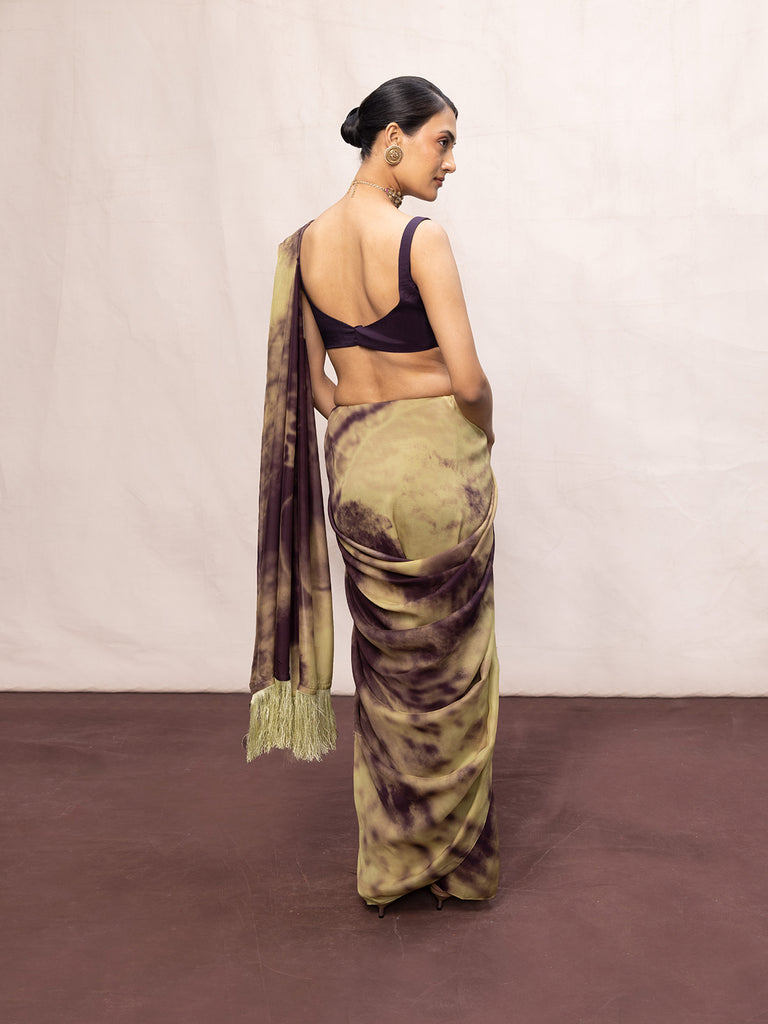 Multicolour Chiffon Digital Print Saree