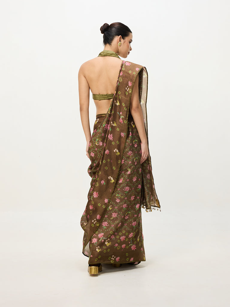 Multi-colour Digital Print Saree