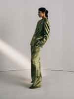 GREEN STRIPE BLAZER