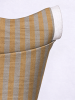 Handwoven Beige & Peach Striped Blouse Fabric