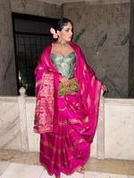 Handwoven Electric Pink Saree