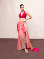 Multicolour Chiffon Digital Print Saree