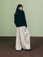 PEARLED IVORY BALOON PANTS