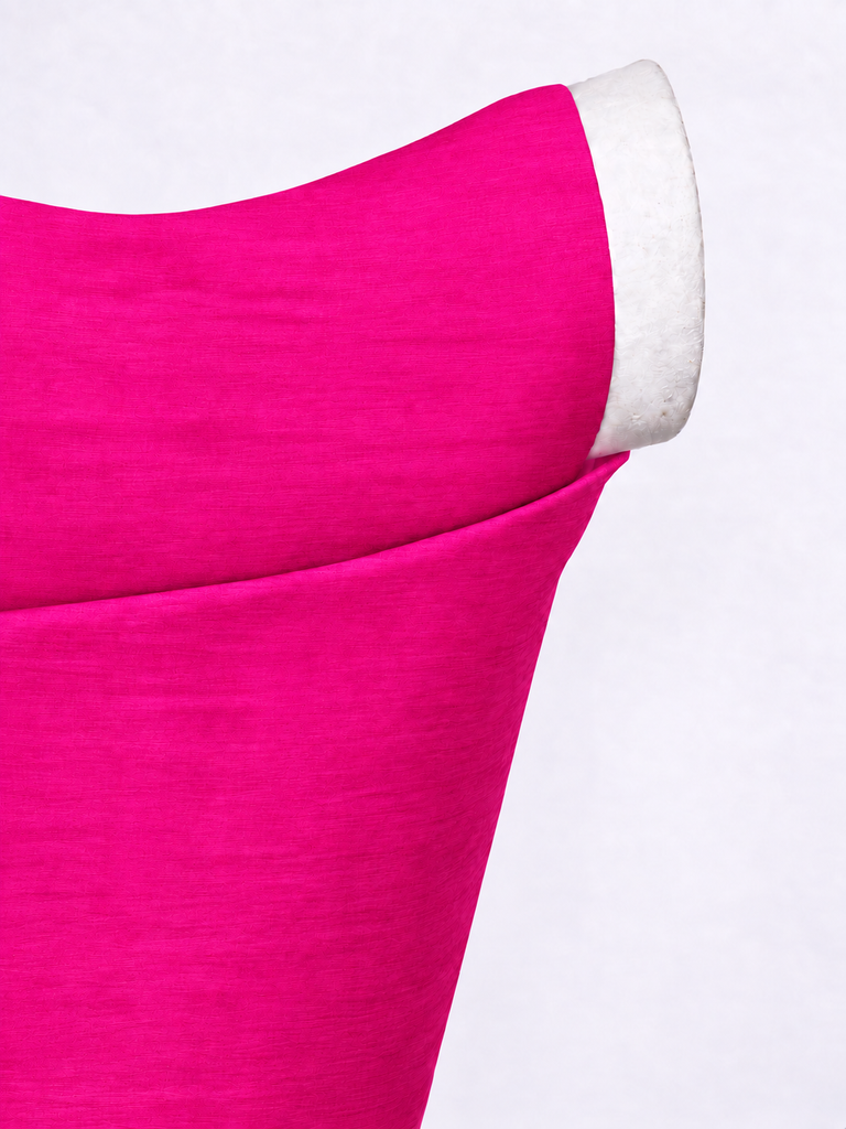 Handwoven Hot Pink Blouse Fabric
