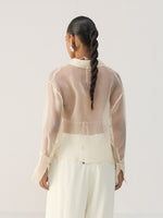 IVORY ORGANZA SHIRT