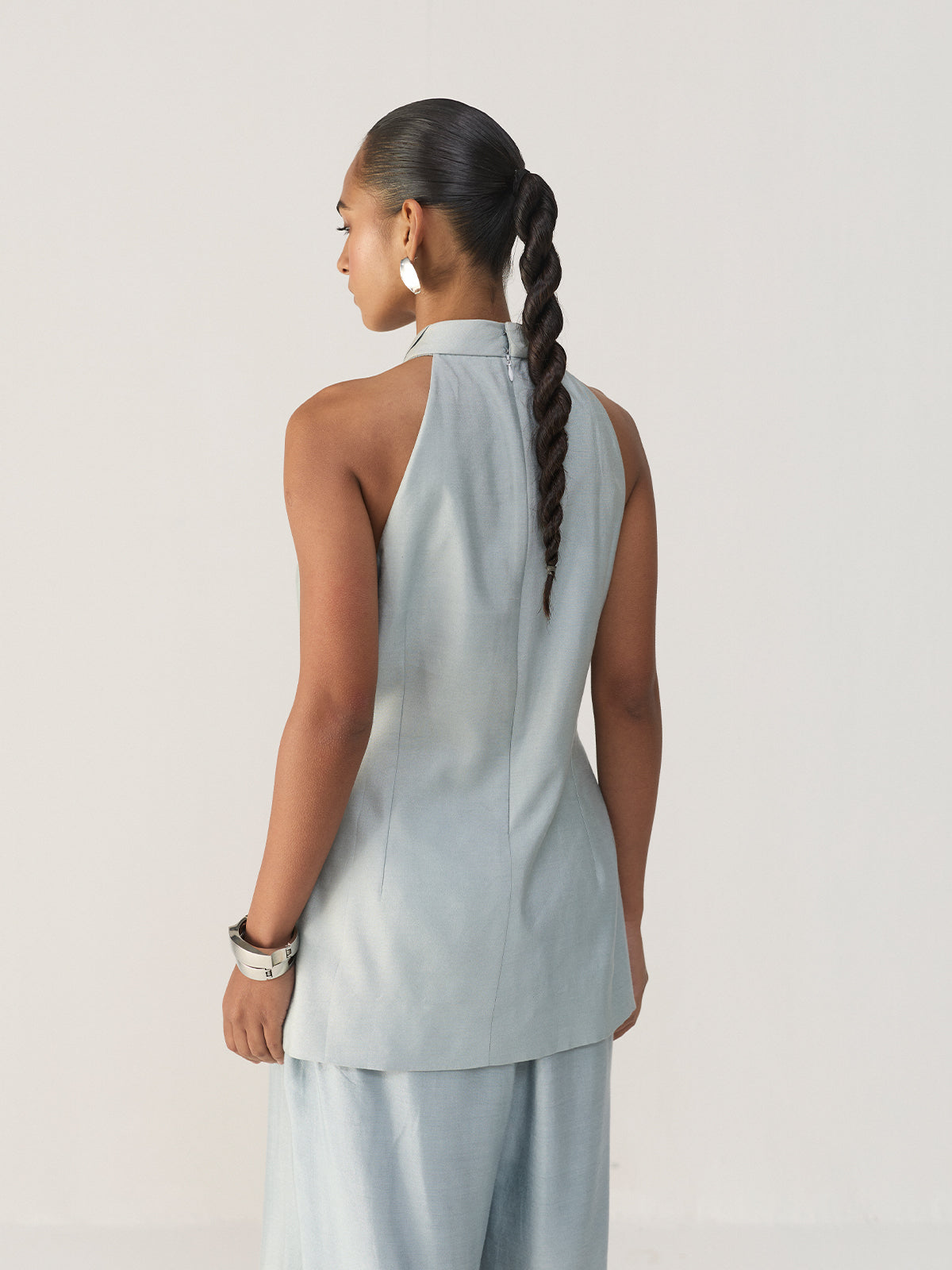 DUSTY BLUE CUT OUT CO-ORD