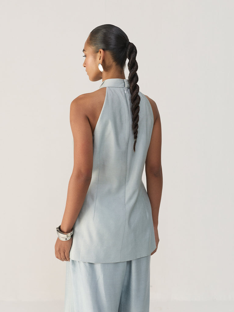 DUSTY BLUE CUT OUT CO-ORD