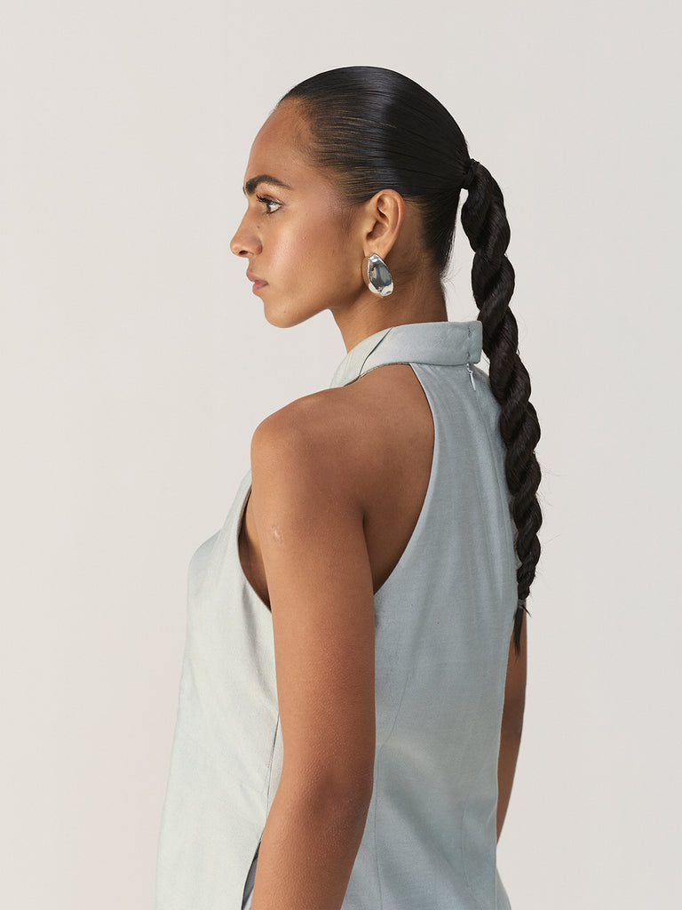 DUSTY BLUE CUT OUT CO-ORD