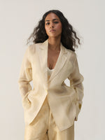 IVORY ORGANZA BLAZER