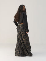 BLACK ONYX BIAS SKIRT WITH SHIRT