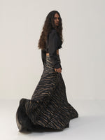 BLACK ONYX BIAS SKIRT WITH SHIRT