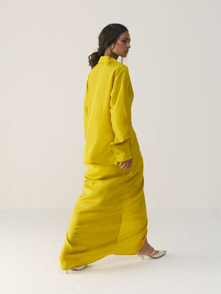 CANARY YELLOW SHIRT & SKIRT