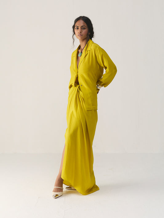 CANARY YELLOW SHIRT & SKIRT