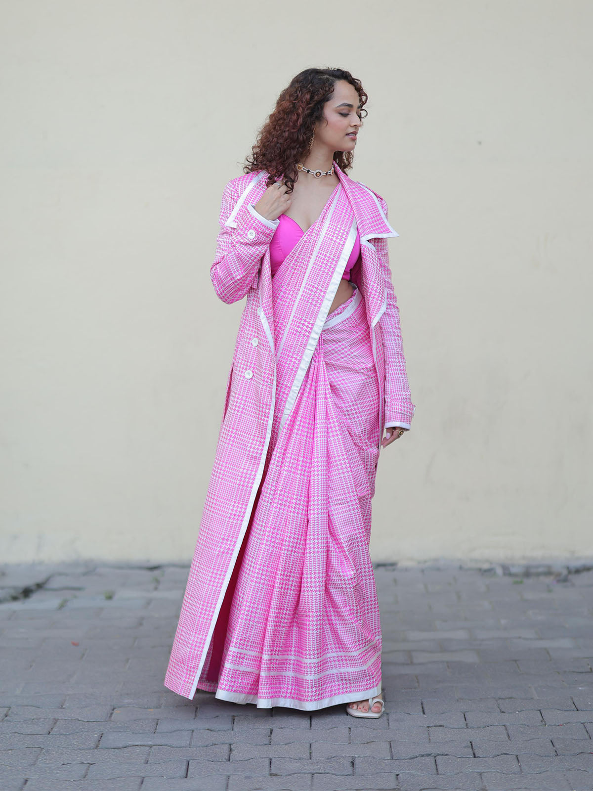 Pink Cher Saree