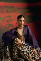 Aishwarya Lekshmi In Handwoven Deep Blue Silk Lehenga