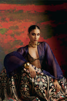 Aishwarya Lekshmi In Handwoven Deep Blue Silk Lehenga