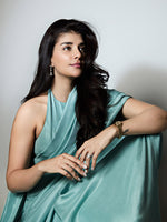 Handwoven Ice Blue Silk Saree