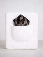 Tar Black Banarasi Pocket Square