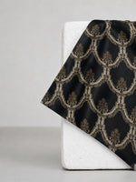 Tar Black Banarasi Pocket Square