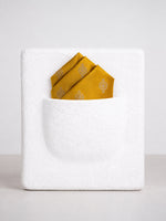 Tangerine Banarasi Pocket Square