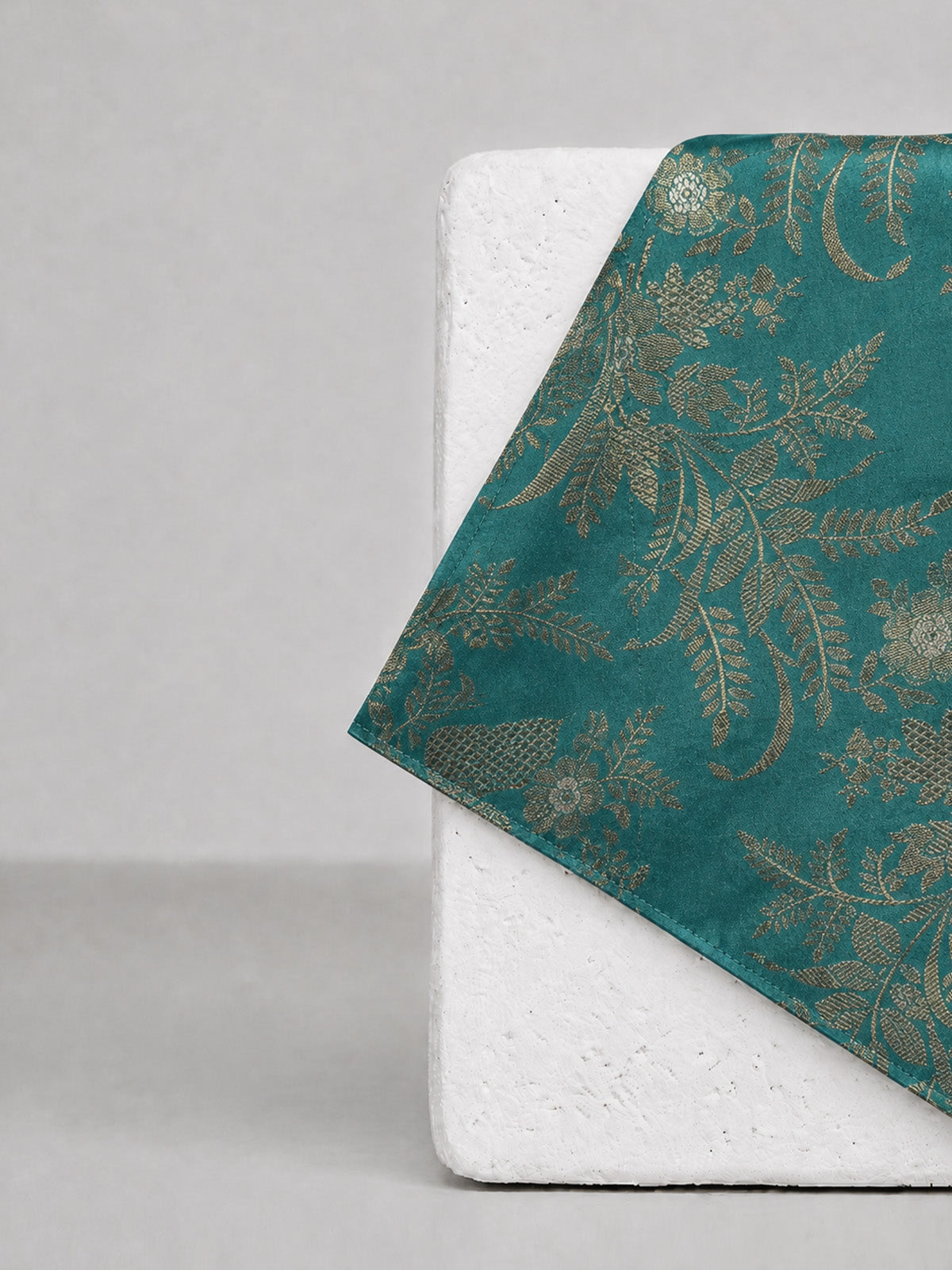 Aqua Blue Banarasi Pocket Square
