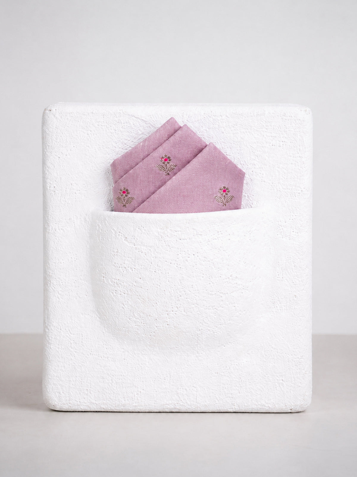 Mauve Banarasi Pocket Square