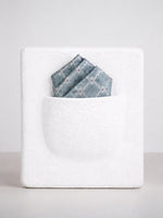 Dusty Grey Banarasi Pocket Square