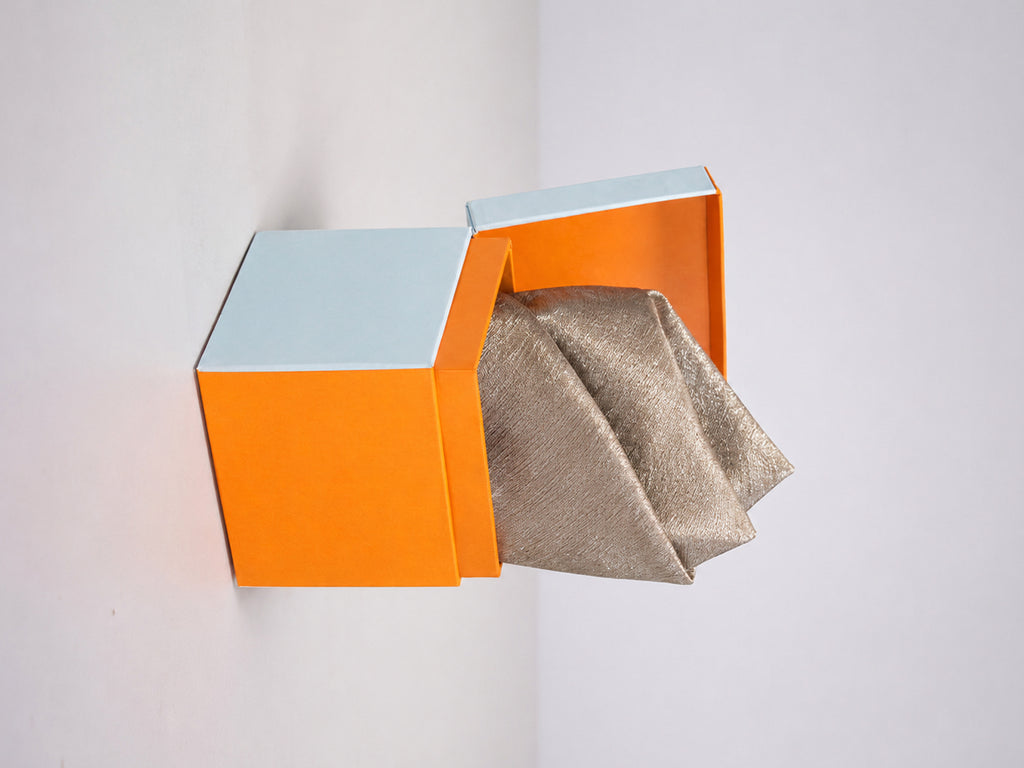 Rose-Gold Banarasi Pocket Square