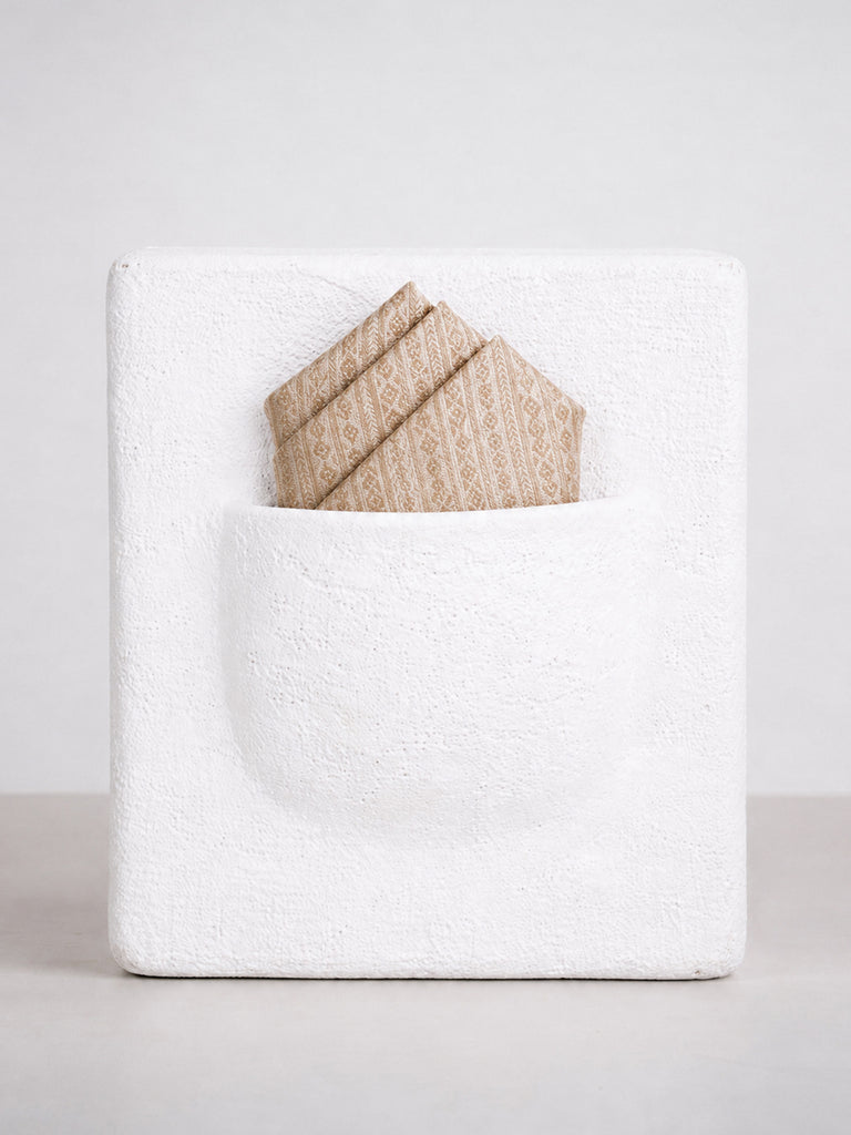 Tea Rose Banarasi Pocket Square