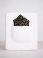 Black & Gold Banarasi Pocket Square
