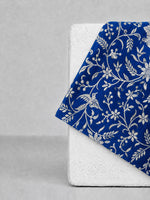 Dark Blue Banarasi Pocket Square