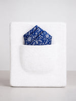 Dark Blue Banarasi Pocket Square