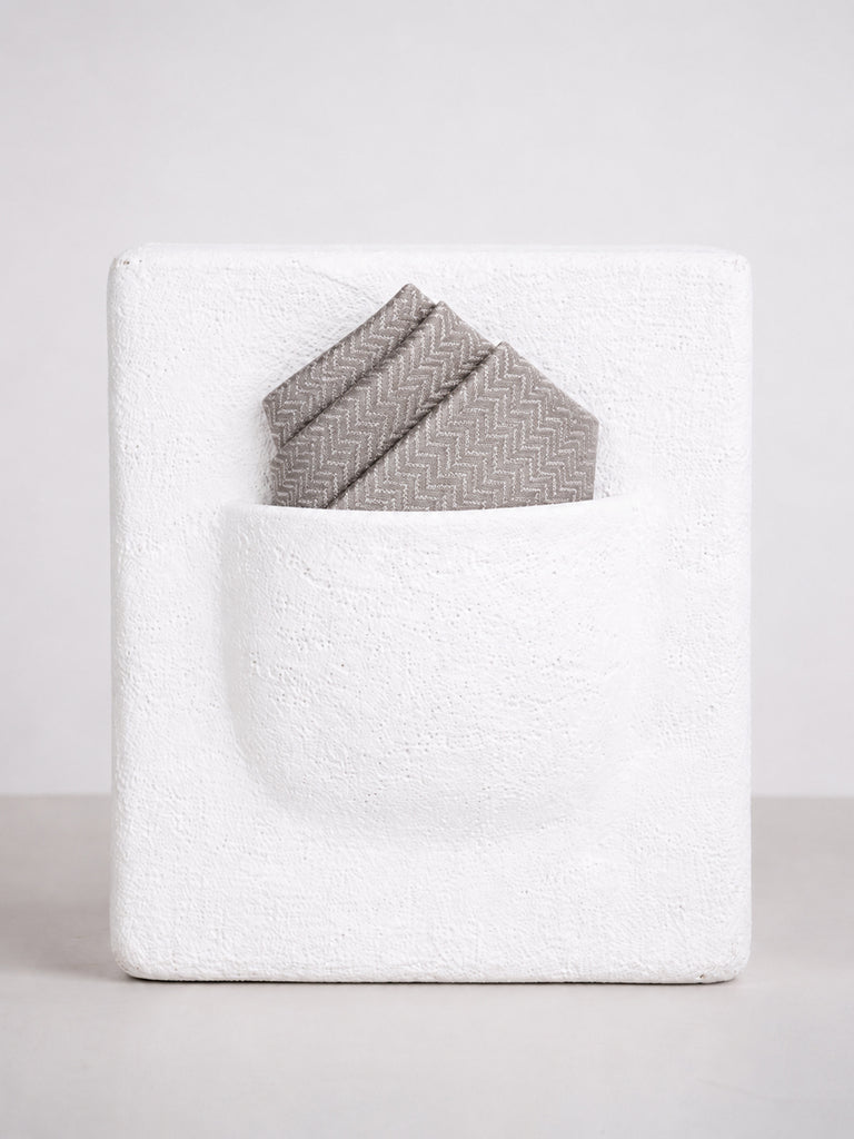 Powder Rose Banarasi Pocket Square