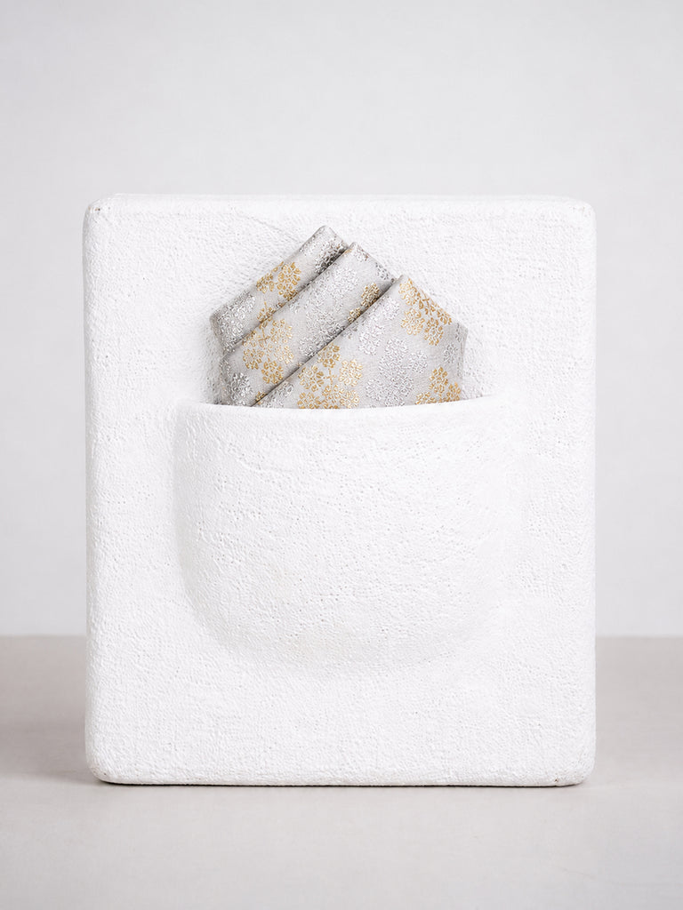 Dusty Mauve Banarasi Pocket Square