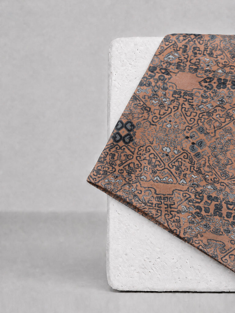 Coral Printed Pocket Square