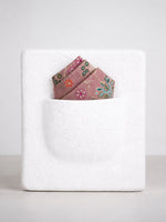 Blush Pink Banarasi Pocket Square