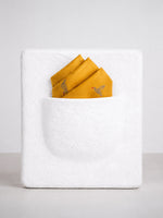 Orange Banarasi Pocket Square