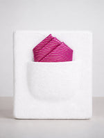 Hot Pink Banarasi Pocket Square