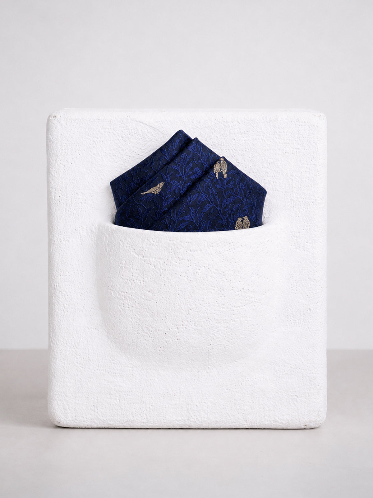 Black Banarasi Pocket Square