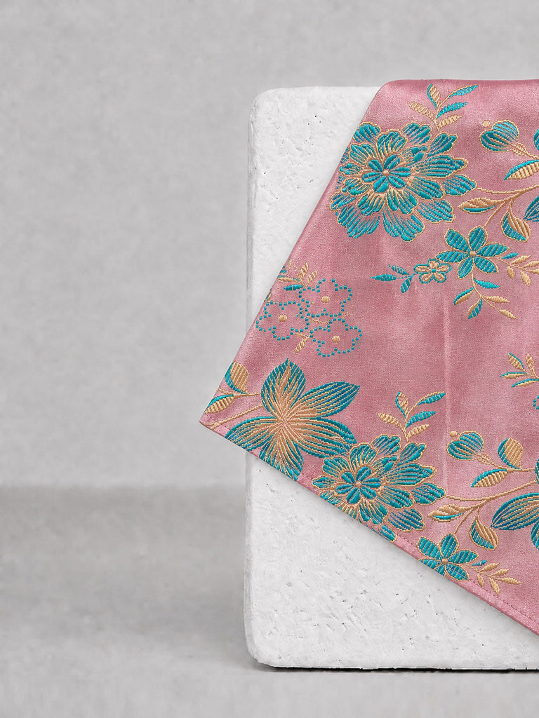 Pink Printed Pocket Square