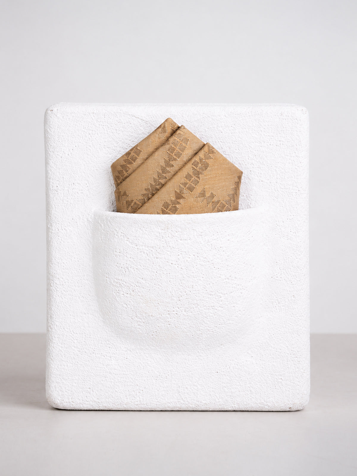 Light Coral Banarasi Pocket Square