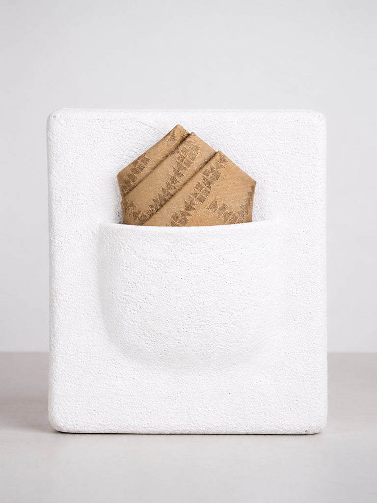 Light Coral Banarasi Pocket Square