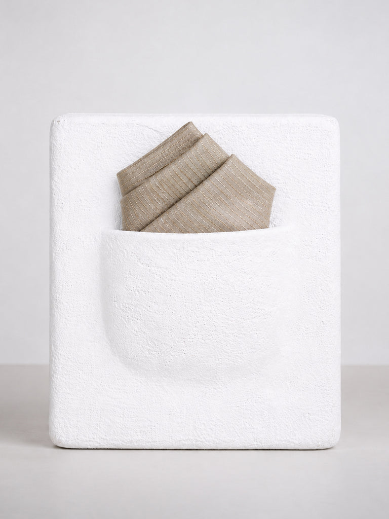 Baby Pink Banarsi Pocket Square