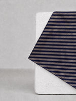 Purple Striped Banarasi Pocket Square