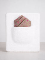 Ivory Blush Banarasi Pocket Square