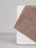 Ivory Blush Banarasi Pocket Square