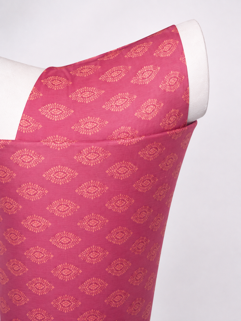 Handwoven Crimson Red Banarasi Blouse Fabric