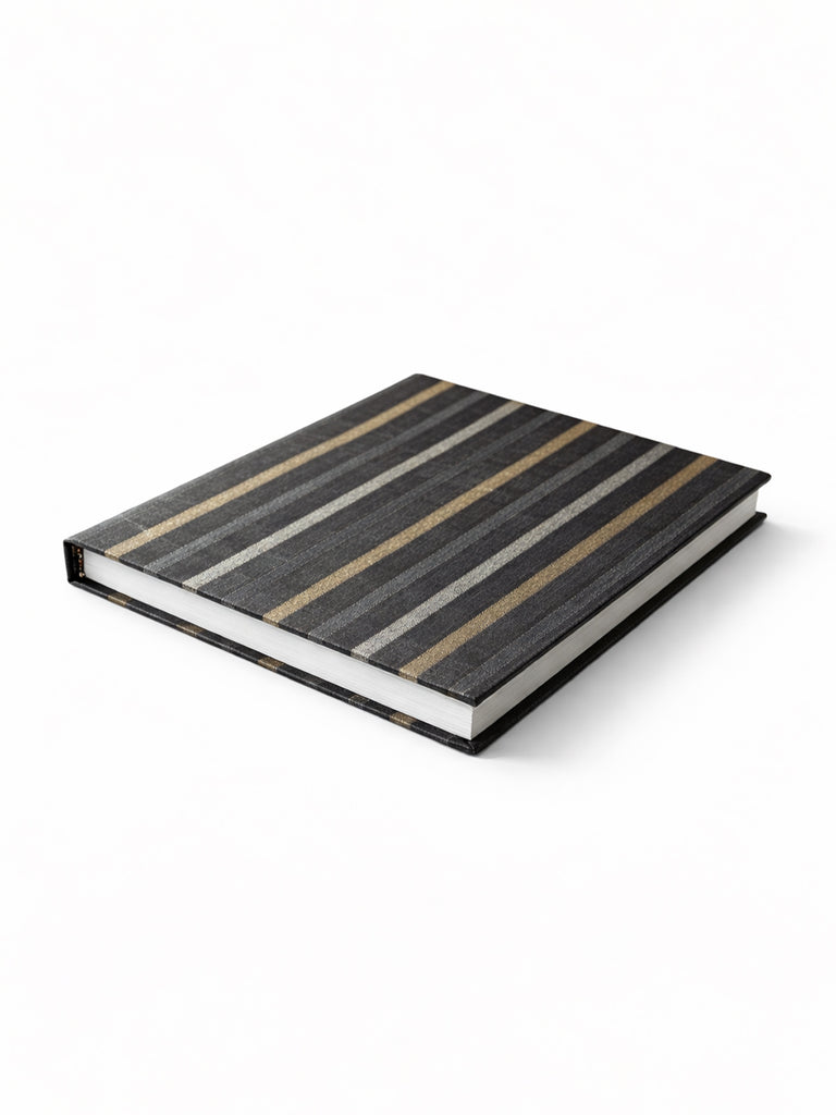 Handwoven Black Striped Banarasi Diary