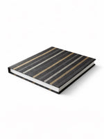 Handwoven Black Striped Banarasi Diary